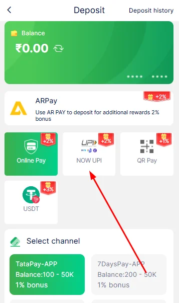 choose payment method